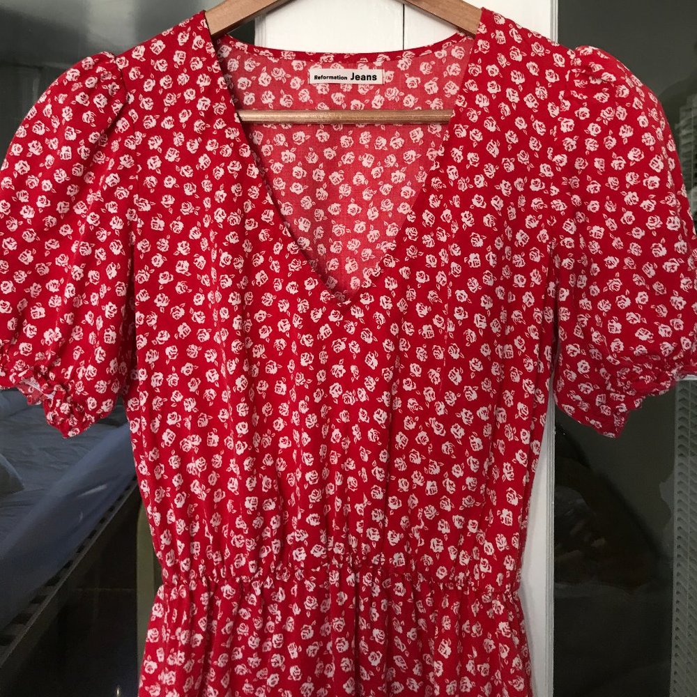 Reformation Lou Lou dress in Cassie